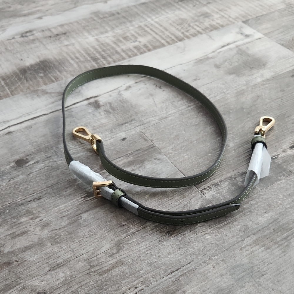 Olive Green Replacement Strap with Gold Tone Hardware